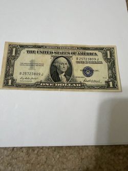 1957 silver certificate dollar bill