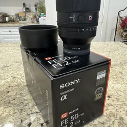 Sony FE 50mm f/1.2 GM Lens (Sony E)