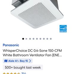 New Panasonic Ventilation Fan 