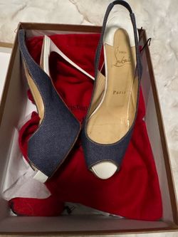 Christian Louboutin denim upper 37.5