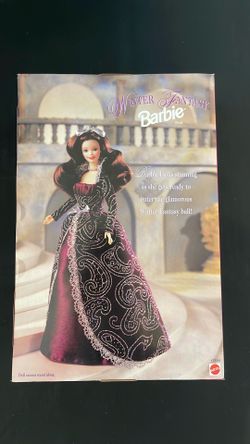 Barbie Winter Fantasy Special Edition Fashion Doll 12in Brown Curly Blue Eyes