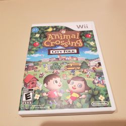 Animal Crossing City Folk Wii Game