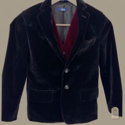 Boys IZOD Velvet Blazer & Vest Set Size 8 - Richardson Pickup Today
