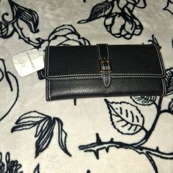 Ann Taylor Black Leather Wallet