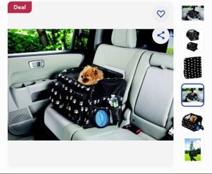 Etna Booster & Car Airline Approved with Paw Print Dog & Cat Seat Carrier