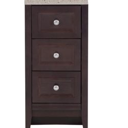 Delridge 14 in. W × 17 in. D x 30 in. H Chocolate Linen Cabinet