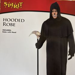 New, Men’s Hooded Robe Costume. One Size Fits Most