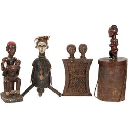 Four African Ceremonial Carvings