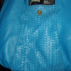 Beautiful turquoise leather bag