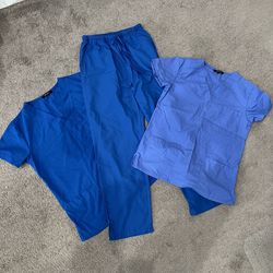 SCRUB LOT Women’s Just Love Blue Scrubs