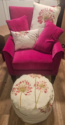 Hot Pink Accent Chair