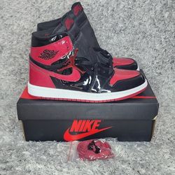 Air Jordan 1 Retro High Og Bred Patent Red