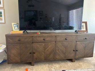Living Spaces Solid Pine TV stand
