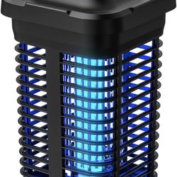 Bug Zapper,4250V 20W Electric Mosquito Zapper Outdoor Indoor, Fly Zapper Mosquito Trap Smart Control Auto On/Off,for Home, Kitchen, Backyard,