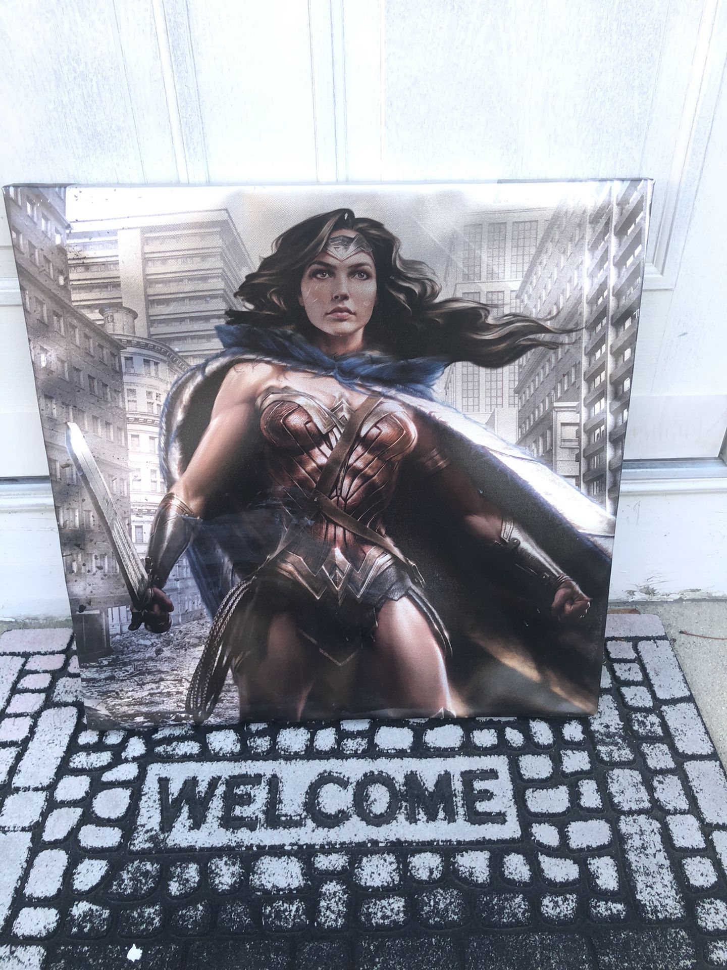 Wonder Woman art on canvas marvel