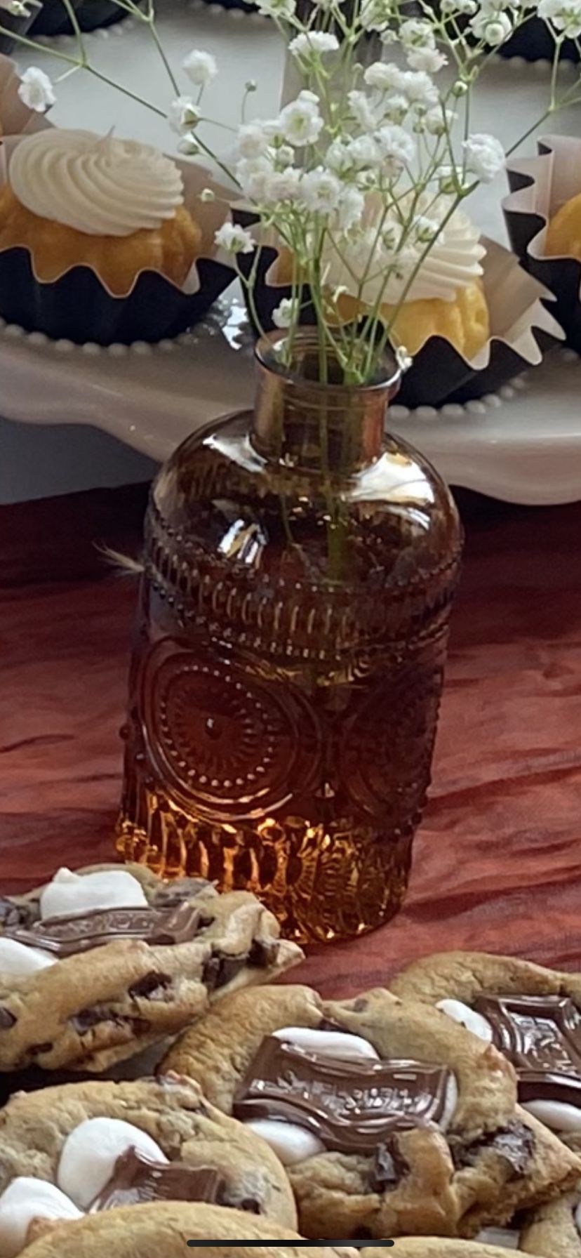 Amber Glass Boho Bud Vases