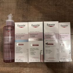 NEW EUCERIN RADIANT TONE 5 PC BUNDLE