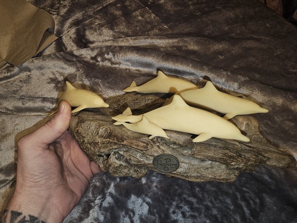 John Perry 5 Dolphin Statue