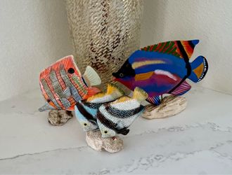 Home/Tropical Decor Decorative Tropical Fish Figurine Set of 3