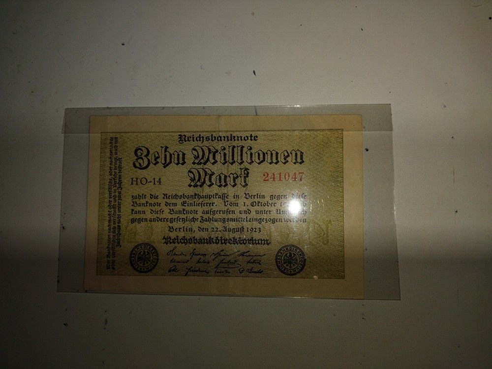 1923 German Banknote