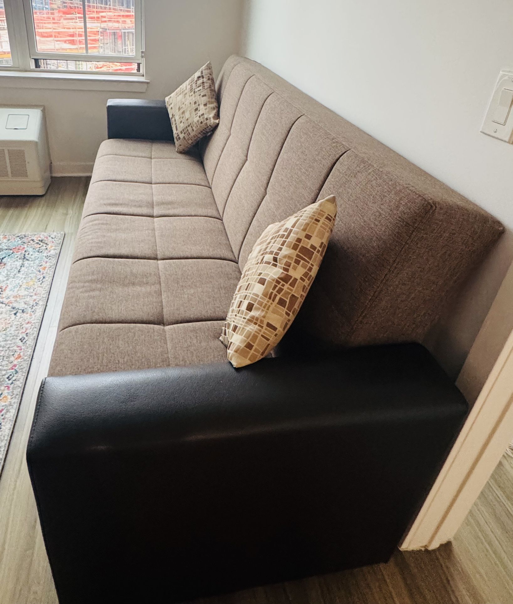Upholstered Convertible Sofabed With Storage