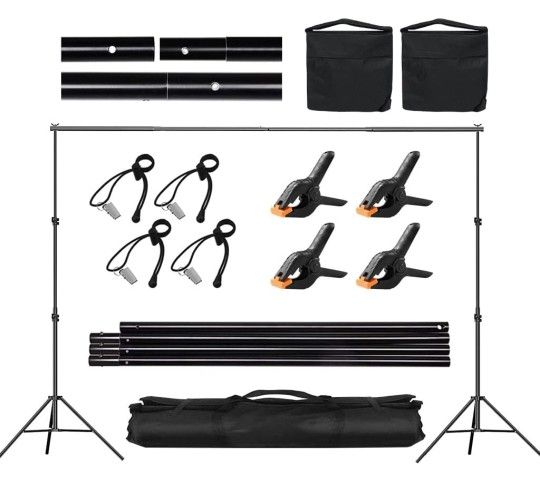 Backdrop Stand 6.5ftX10ft Parties Weddings Photo Studio. *NEW*