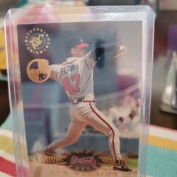 Tom Glavine 1995 Topps Stadium Club Members Only Virtual Reality 1995 Topps Stadium Club Members Only Baseball Cards 