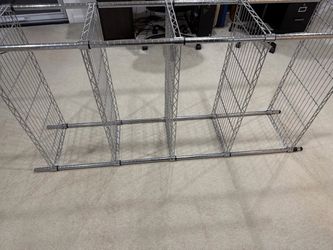 Metal shelves