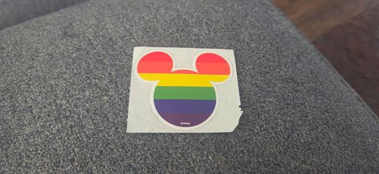 Disney mickey mouse pride sticker