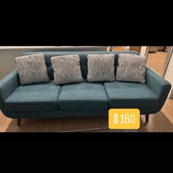 SOFA - 86"W x 35"D x 34"H (Teal)