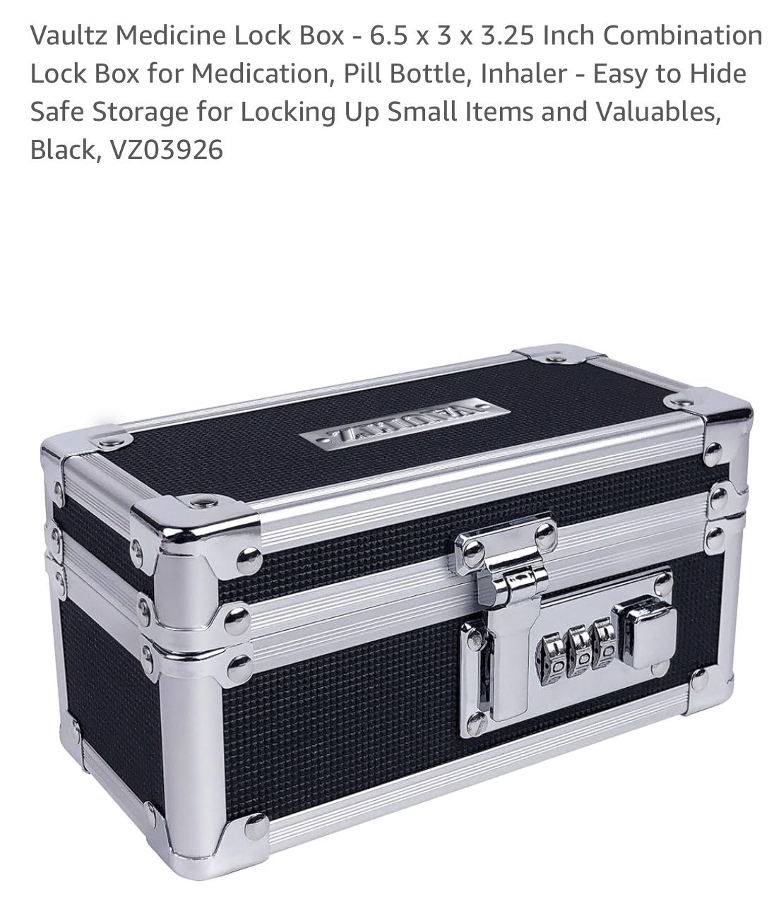 Vault Medicine Combination Lockbox (NEW)