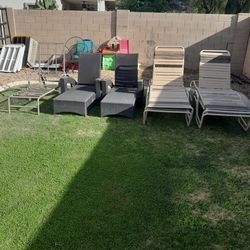 1 or 2 Outdoor Patio Chaise Lounge Pool Chairs 3 different $35-$60 Each/Pair Read Description See All Photos