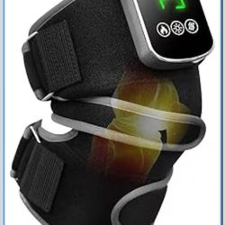 Knee Massager with Heating and Red Light Therapy: Infrared Light Therapy Vibration Moodes Knee Brace for Women - Muscle Relaxation Joint Care Pain Rel