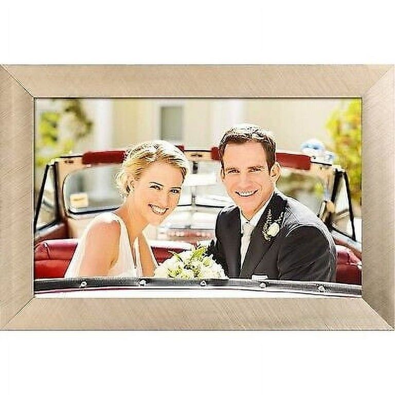 Polaroid 10" Wi-Fi Digital Picture Frame - Brushed Gold Metal Frame