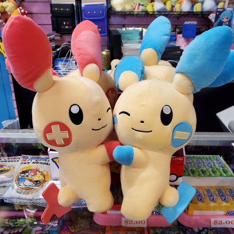Pokemon Plushie Plusle and Minun, $34 each