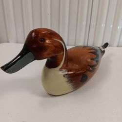 Vintage Wooden Duck unsigned - 15" x 6" x 4" hand carved decoy