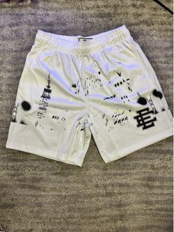 Eric Emanuel (black on white skyline design) shorts