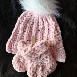 Baby New Born Beanie N Booties
