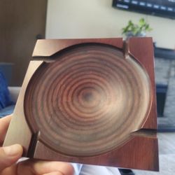 Vintage Shur Wood Bullseye Ashtray (Read Description)