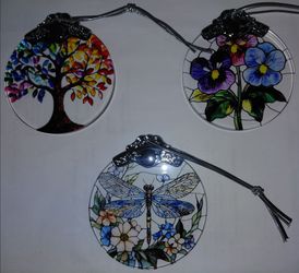 Lot of 3 Suncatcher Ornaments
