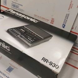 PANASONIC RR-930 Desktop MicroCassette Transcriber Recorder + Foot Pedal - NEW!!