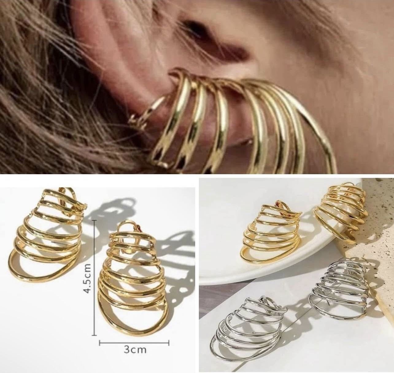 Exaggerated Simple Style Geometric Plated Silver Located in Ahwatukee