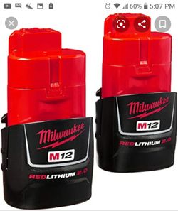 Milwakee M12 Everything Fits, Red Lithium CP1.5