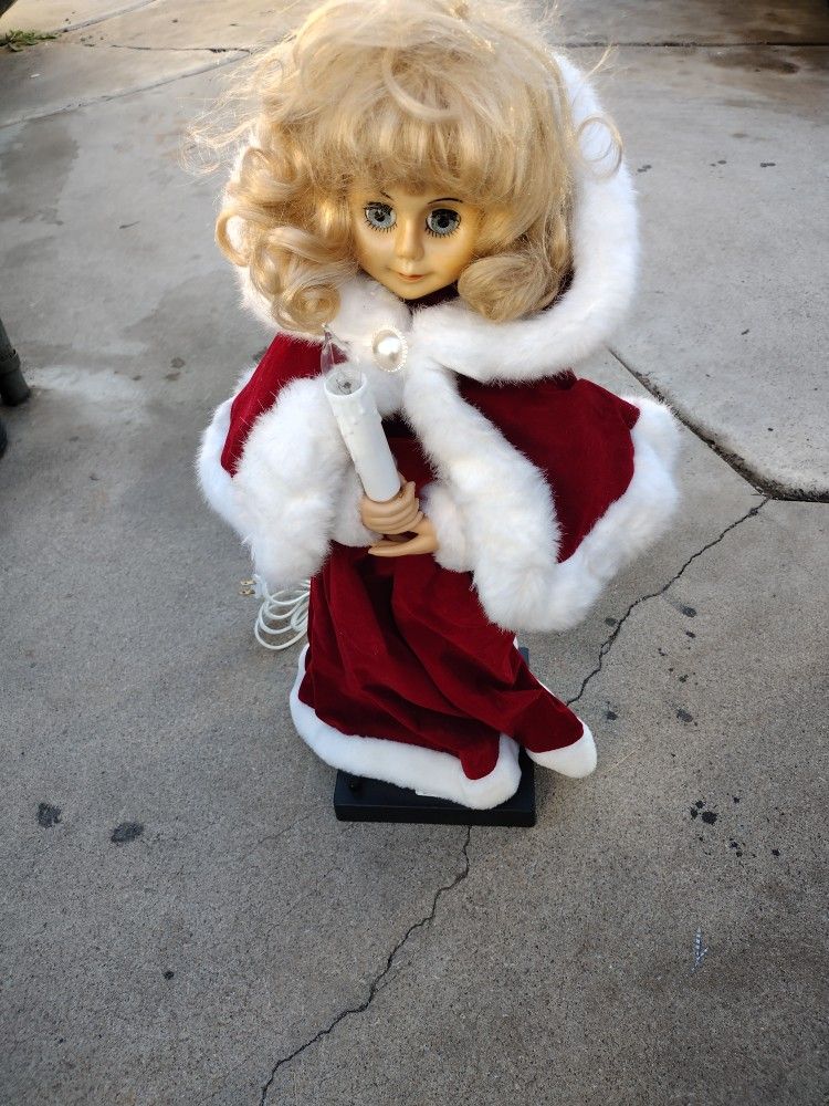 Old Large Animated Christmas Figure Works Good Shape No Offers No Trades 75th Ave Indian School Serious Buyers Only Please