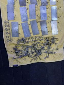 Peg Board Shelves And Hooks And Holders