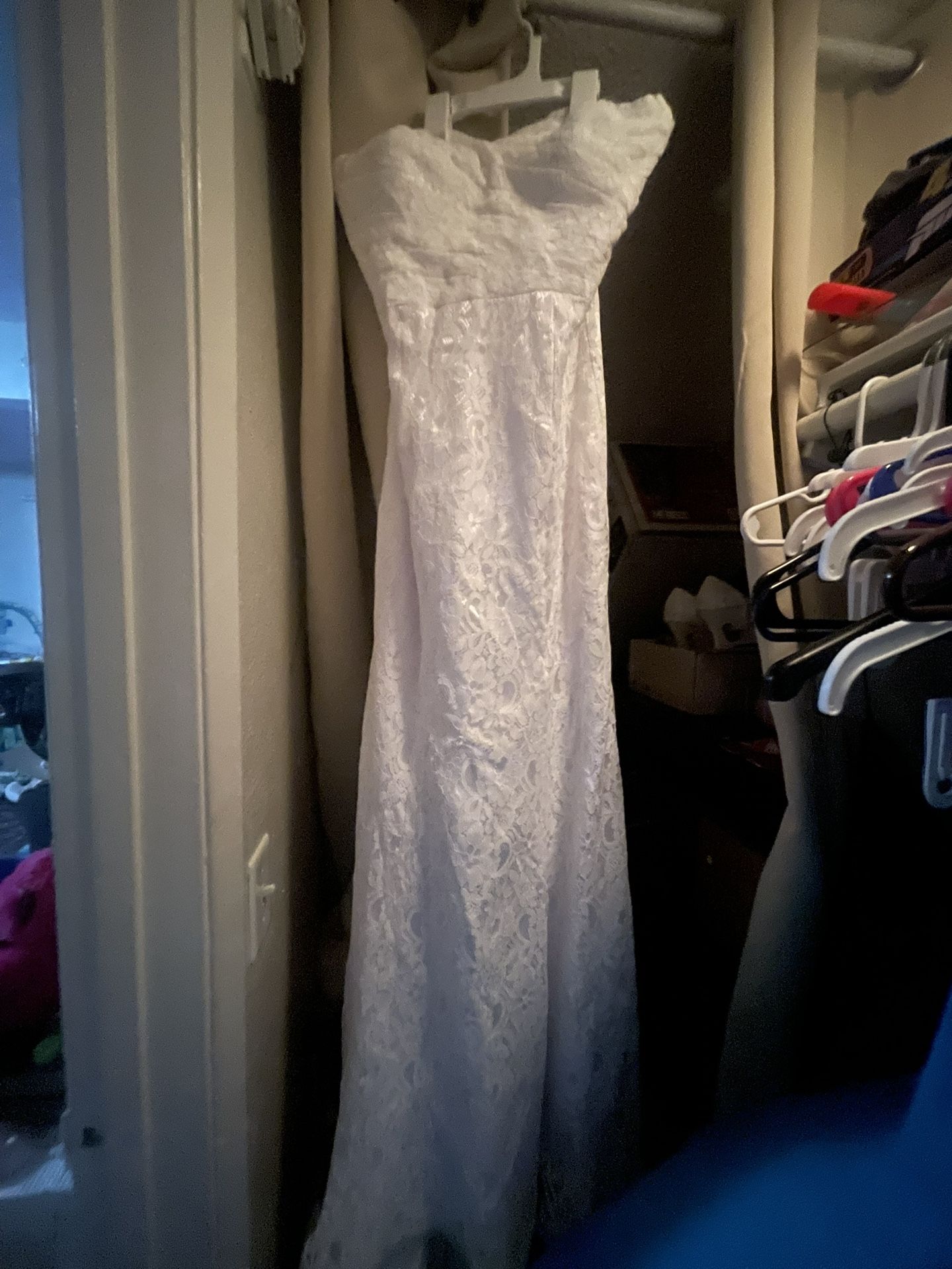 Wedding Dress And Shoes