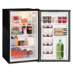 Arctic King 4.4 Cu ft One-Door No Freezer Mini Fridge, Black Stainless Steel Look E-Star, 