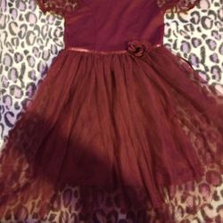 Burgundy Party dress