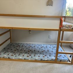Ikea kids bed with one mattress