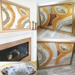 Gold Mirror Entryway Mirror Large Mirror